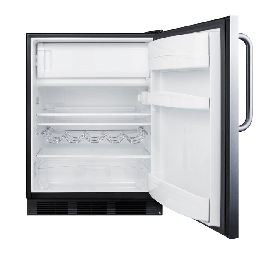 Accucold ADA compliant built-in undercounter refrigerator-freezer for residential use – CT663BKCSSADA