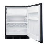 Accucold 24" wide residential ENERGY STAR certified 5 cu – CT663BKSSHHADA - Open