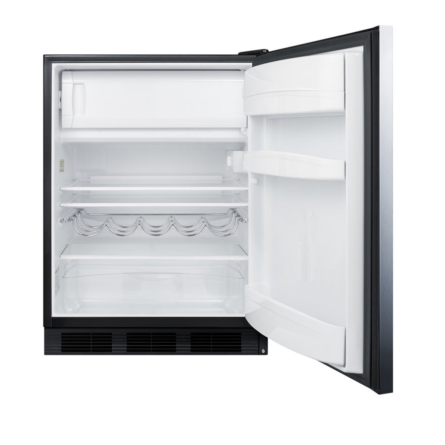 Accucold 24" wide residential ENERGY STAR certified 5 cu – CT663BKSSHHADA - Open