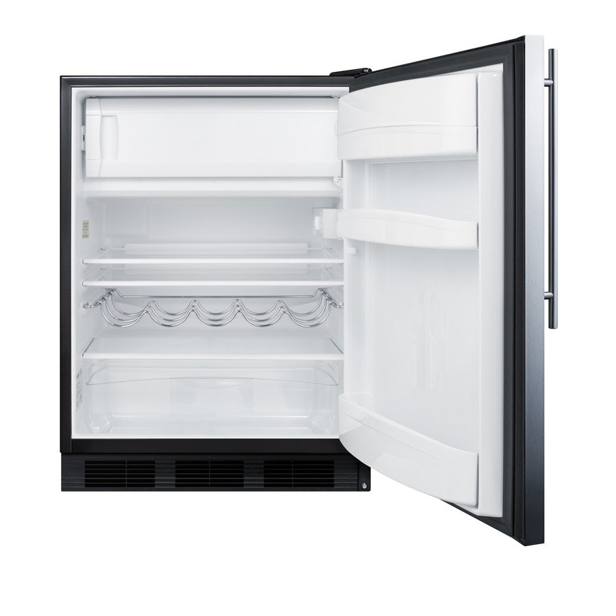 Accucold 24" wide residential ENERGY STAR certified 5 cu – CT663BKSSHVADA - Open