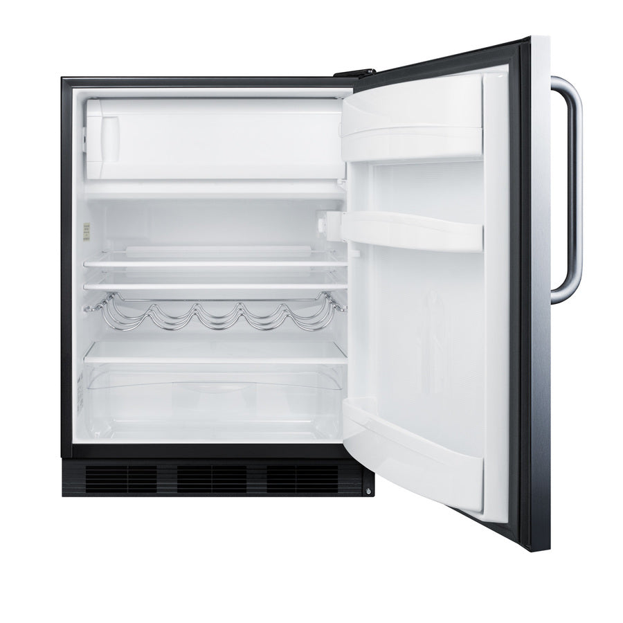 24" Wide Refrigerator-Freezer (Model CT663BKSSTB)