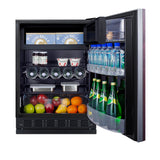 Accucold 24" wide counter height ENERGY STAR certified refrigerator-freezer for recessed use – CT66BK2SSRSIF