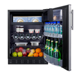 Accucold 24" wide ADA height ENERGY STAR certified refrigerator-freezer made in Europe – CT66BK2SSIFADALHD