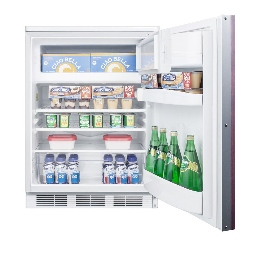 Accucold 24" Wide Built-In Refrigerator-Freezer, ADA Compliant (Panel Not Included)