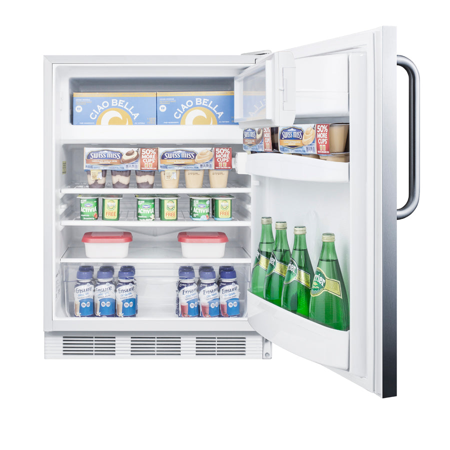 Accucold 24" Wide Built-In Refrigerator-Freezer, ADA Compliant, ADA (Model CT66LWCSSADA) Main image