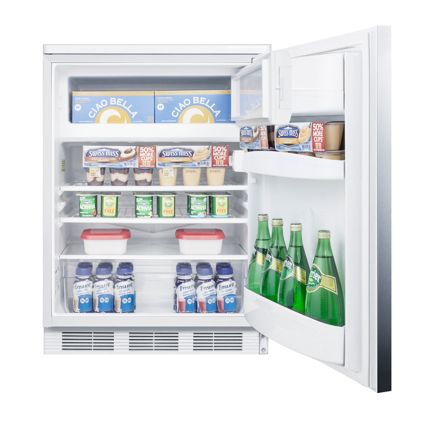 Accucold 24" Wide Refrigerator-Freezer, ADA Compliant, ADA (Model CT66LWSSHHADA)