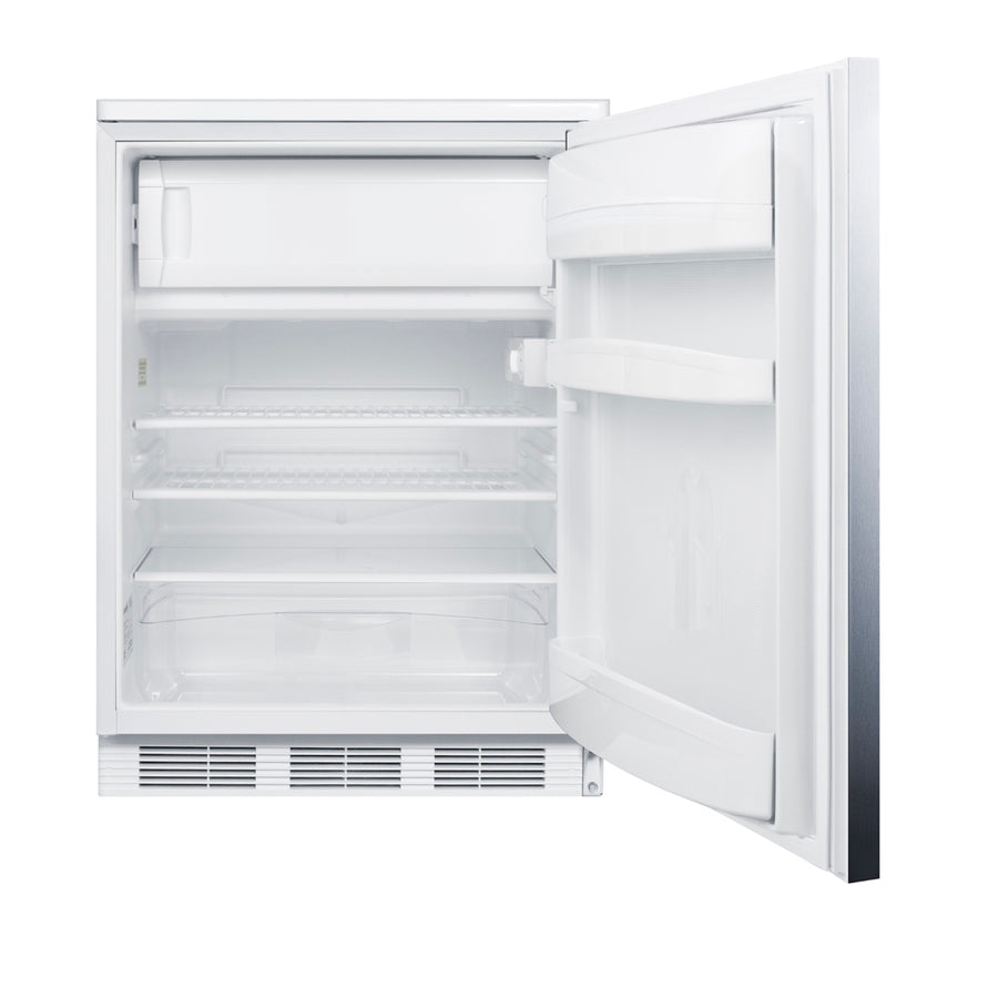 Accucold 24" Wide Refrigerator-Freezer, ADA Compliant, ADA (Model CT66LWSSHHADA)