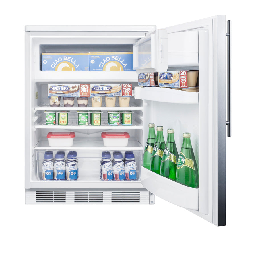 Accucold 24" Wide Refrigerator-Freezer (Model CT66LWSSHV) Main image