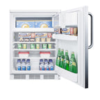 Accucold 24" Wide Refrigerator-Freezer (Model CT66LWSSTB)