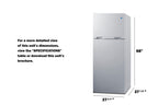 Accucold 28" Top Mount Refrigerator-freezer (Model CTR151WLHD)