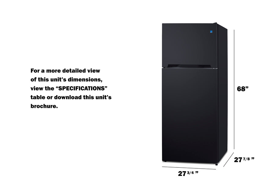 28" Top Mount Refrigerator-freezer (Model CTR152B)