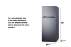 28" Top Mount Refrigerator-freezer (Model CTR15SSLHD)