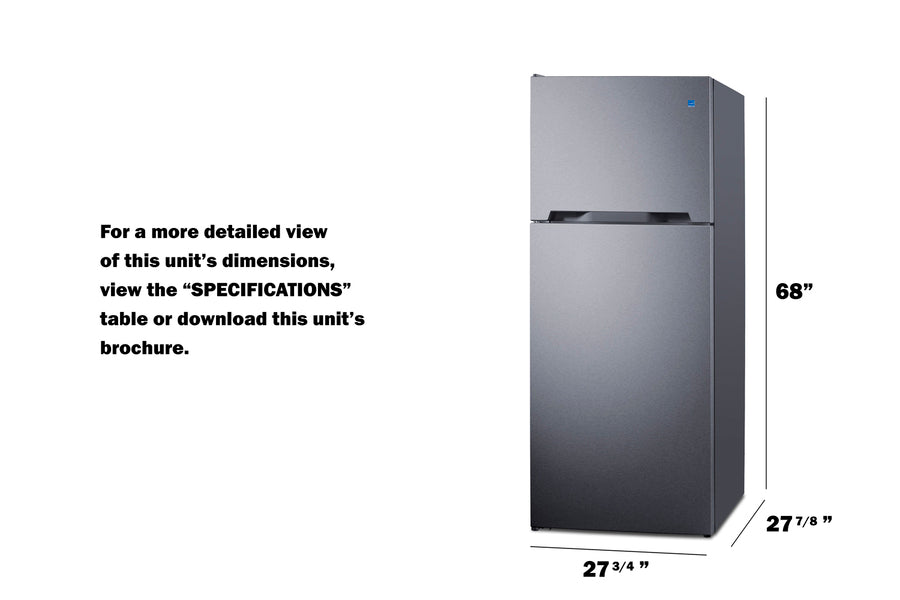 28" Top Mount Refrigerator-freezer (Model CTR15SSLHD)