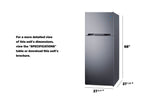 Accucold 28" Top Mount Refrigerator-freezer (Model CTR15SS)