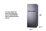Accucold 28" Top Mount Refrigerator-freezer (Model CTR15SS)