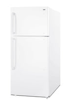 Accucold Full-size top mount refrigerator-freezer in white with icemaker (Model CTR18WIM)