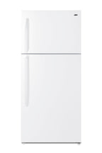 Accucold Full-size top mount refrigerator-freezer in white with icemaker (Model CTR18WIM)