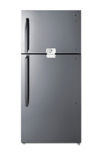 Accucold Full-size top mount refrigerator-freezer with combination lock in stainless steel (Model CTR21PLLLF2)