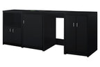 85" Wide Casework Suite with Refrigerator, Microwave, and Cabinets (Model CWSUITE85R)