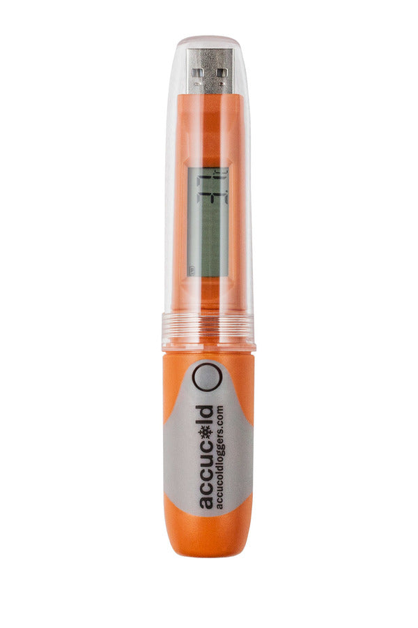 Single portable USB temperature logger - Front