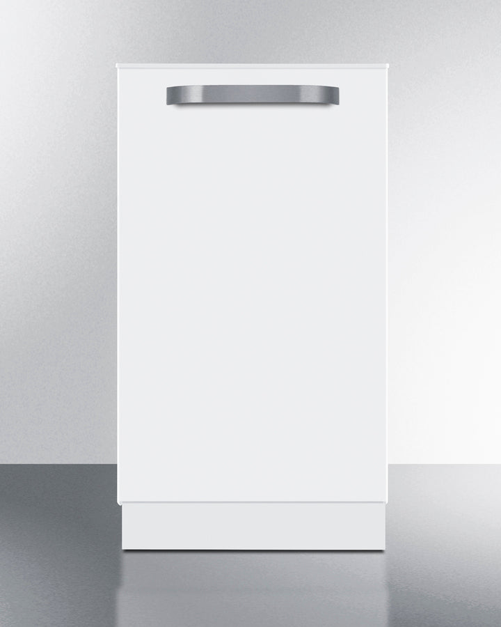 18" wide ADA compliant ENERGY STAR certified dishwasher in white with top controls