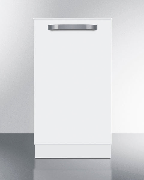 18" wide ADA compliant ENERGY STAR certified dishwasher in white with top controls