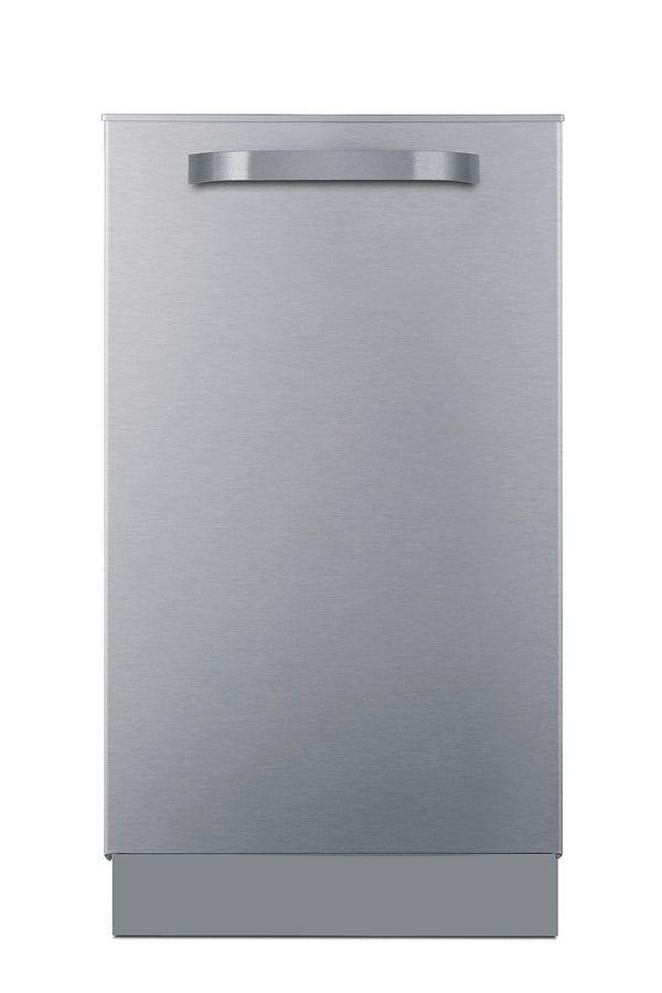 Accucold 18" wide ADA compliant ENERGY STAR certified dishwasher in stainless steel with top controls