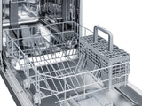Accucold 18" wide ADA compliant ENERGY STAR certified dishwasher in stainless steel with front controls