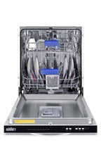 24" wide ENERGY STAR certified ADA height dishwasher in white with top-mount controls