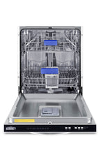 24" wide ENERGY STAR certified ADA height dishwasher in white with top-mount controls
