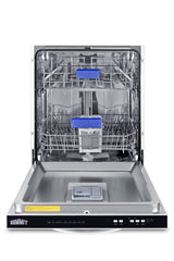 24" wide ENERGY STAR certified ADA height dishwasher in white with top-mount controls