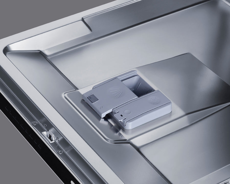 24" wide ENERGY STAR certified ADA height dishwasher in white with top-mount controls
