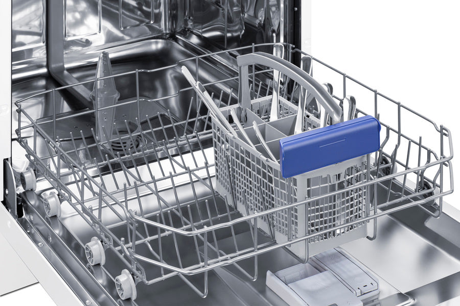 24" wide ENERGY STAR certified ADA height dishwasher in white with top-mount controls