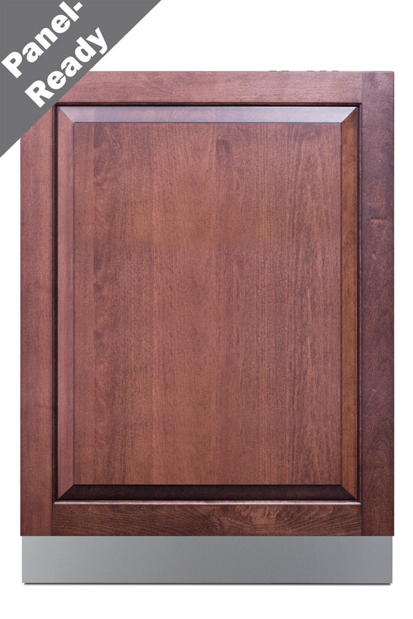 Accucold 24" wide ENERGY STAR certified ADA height panel-ready dishwasher (unfinished door) with top-mount controls