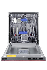 Accucold 24" wide ENERGY STAR certified ADA height panel-ready dishwasher (unfinished door) with top-mount controls