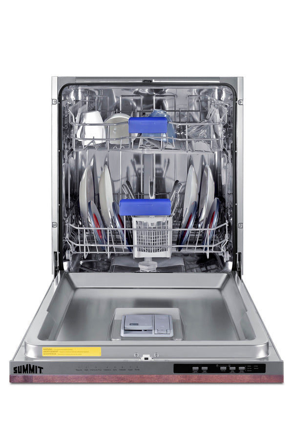 Accucold 24" wide ENERGY STAR certified ADA height panel-ready dishwasher (unfinished door) with top-mount controls