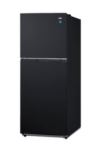 10 cu.ft. ENERGY STAR certified top mount refrigerator-freezer in black (Model FF1087BLHD) - Angle