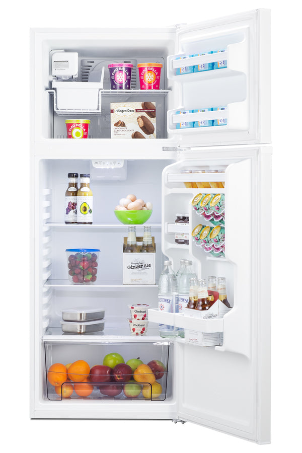 24" Wide 9.9 Cu.ft. Frost-free Refrigerator-freezer in White Finish with Factory Installed Icemaker (Model FF1091WIMLHD) Main image