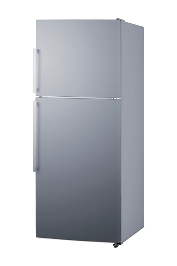 ENERGY STAR certified counter depth refrigerator-freezer with stainless steel doors, platinum cabinet, and icemaker (Model FF1513SS) Secondary image