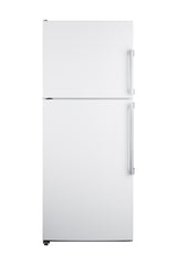 Accucold ENERGY STAR certified counter depth refrigerator-freezer with stainless steel doors platinum cabinet and icemaker