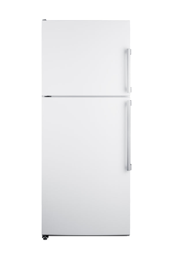 Accucold ENERGY STAR certified counter depth refrigerator-freezer with stainless steel doors platinum cabinet and icemaker