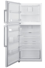 Accucold ENERGY STAR certified counter depth refrigerator-freezer with stainless steel doors platinum cabinet and icemaker