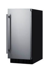 Accucold 15" Wide All-refrigerator for Built-in or Freestanding Use, with Reversible Stainless Steel Door and Lock (Model FF1532BSSLHD)