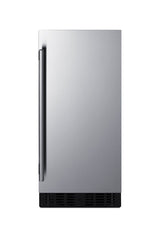 Accucold 15" Wide All-refrigerator for Built-in or Freestanding Use, with Reversible Stainless Steel Door and Lock (Model FF1532BSSLHD)