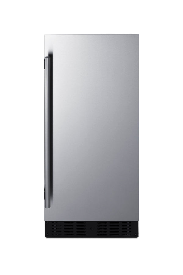Accucold 15" Wide All-refrigerator for Built-in or Freestanding Use, with Reversible Stainless Steel Door and Lock (Model FF1532BSSLHD)