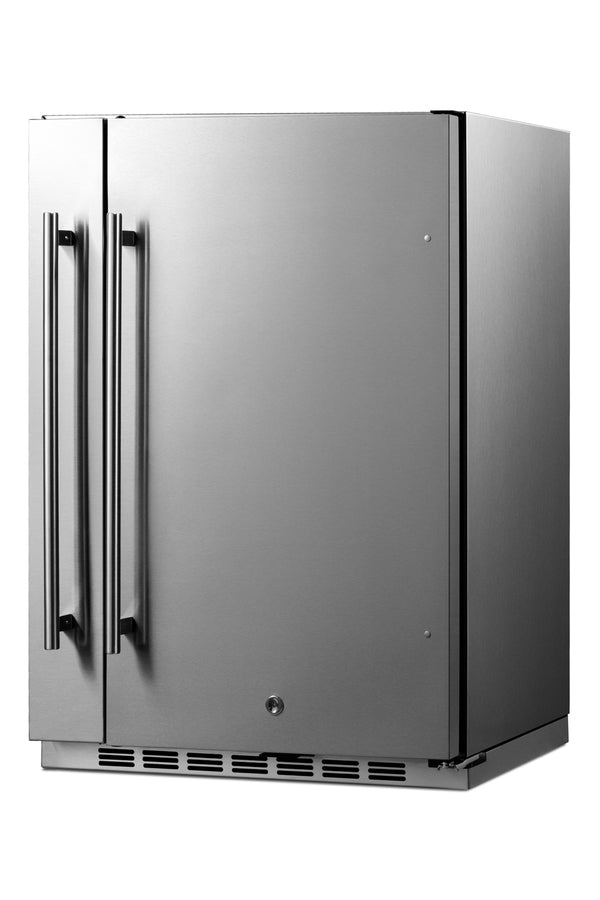24" Wide Shallow Depth Built-in Undercounter All-refrigerator with Slide-out Side Storage Compartment