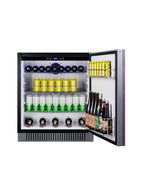 Accucold 27" wide built-in undercounter ADA compliant all-refrigerator with – FF27BSSADAIF