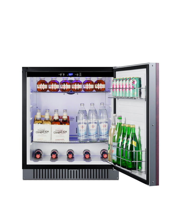 Accucold 27" wide built-in undercounter ADA compliant all-refrigerator with – FF27BSSADAIF