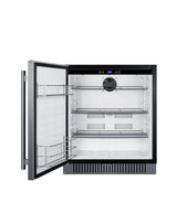 Accucold 27" wide ADA height built-in undercounter all-refrigerator for commercial or residential use, ADA (Model FF27BSSADALHD)