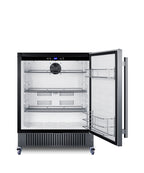 27" Wide Built-in Undercounter All-refrigerator for Commercial or Residential Use with Caster Set Included (Model FF27BS